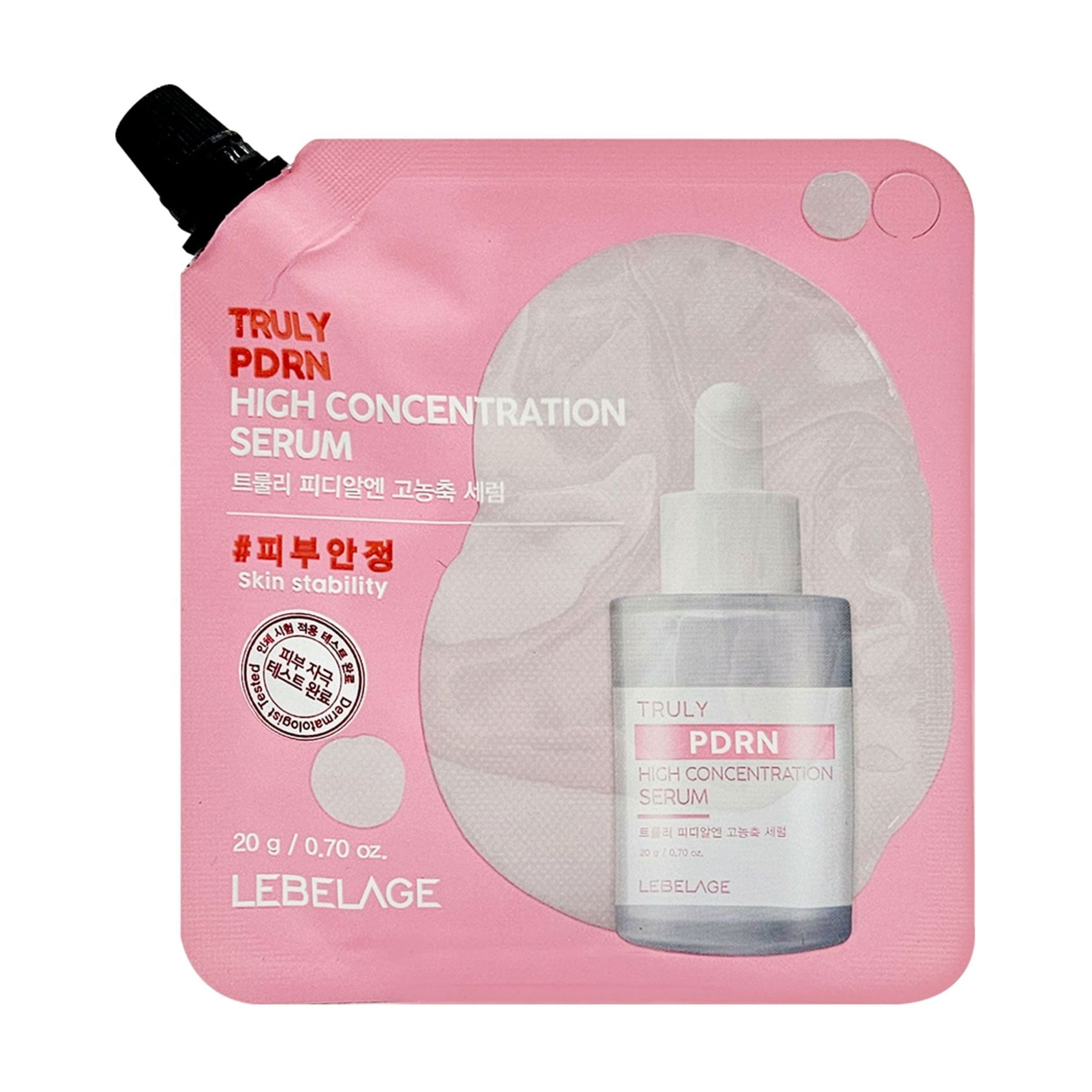 Висококонцентрована сироватка для обличчя Lebelage Truly PDRN High Concentration Serum з PDRN, 20 г (дойпак)